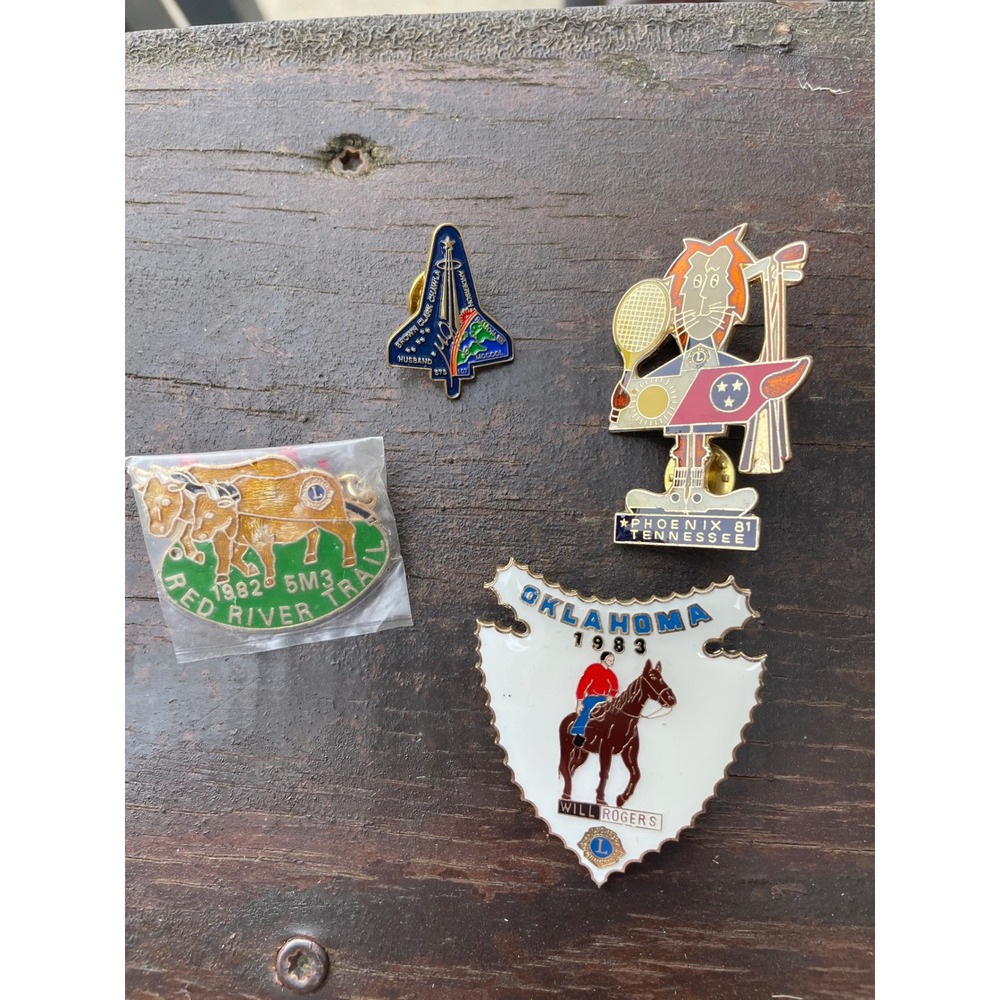 Vintage Travel‎ Enamel Pins Lot of 4